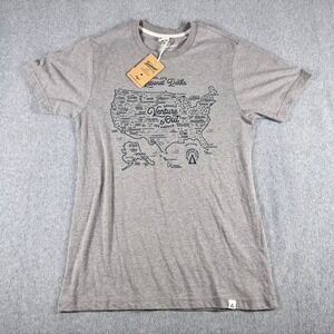 Landmark Project National Park Tee L Smoke Grey Shirt NPS MAP NWT